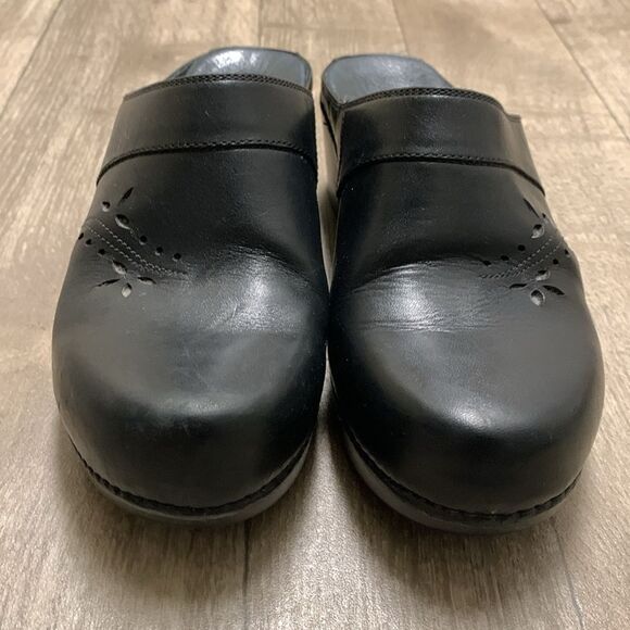 Womens Dansko Floral Nursing Medical Slip On Mules Clog Shoes - Picture 3 of 7